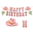 Shein Garlands Western Happy Birthday Gold Glitter Banner