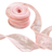 Shein Gift Wrap Ribbons Semi Transparent Organza Ribbon with Curled Edge Pink
