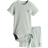 H&M Rribbed Cotton Set - Dusty Green/Bear (1147423017)