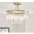 Dunelm Audra 3 Semi Light - Gold Ceiling Flush Light ∅ 35cm