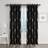 MYRU 2 Panels Set Luxury Striped Blackout Curtains 167.6x228.6cm
