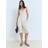 Mango Fitted Top With Lace Neckline - Off White