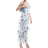 New Look Ruffle Asymetric Midi Dress - Blue