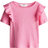 H&M Flounce Trimmed Cotton Top - Pink