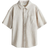 H&M Short-Sleeved Linen-Blend Shirt - Beige/Striped (1274056002)
