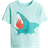 H&M Printed T-shirt - Turquoise/Shark (1216652067)