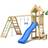 Jungle Gym Play Tower Totem w/2-Climb Module 200 Blue Slide