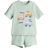 H&M Baby 2-Delat Bomullsset - Ljusgrön/Fordon