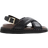 River Island Womens Cross Strap Chunky Sandals - Black