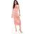 Stradivarius Mesh Midi Dress - Pastel Pink