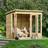 Forest Garden Beckwood Summerhouse Log Cabin 7'5' 2.26m x 1.7m Pent Double Door (Building Area )