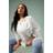 Yours Floral Embroidered Tie Neck Blouse - White