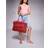 River Island Poolside Crochet Beach Bag - Mid Pink