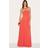 PrettyLittleThing Rust Chiffon Bandeau Maxi Dress - Orange