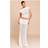 PrettyLittleThing Cream Bobble Knit Foldover Maxi Skirt - White