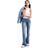 H&M Ladies Flared Low Jeans - Blue