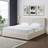 Artemis Home Evelynne Fabric 180cm Superking Ottoman - Beige Frame Bed
