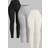 Shein Solid Color Ribbed Leggings - Women