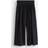 Lindex Cropped Bukser Med Brede Bein - Svart