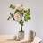Scottish Everlastings Real Touch Rose Tree in Black Pot - Pink Artificial Plant