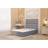 Somnior Chambery Divan Frame with 54 Floor Standing Headboard Tweed Fabric - Grey - Small Single Adjustable Bed