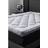 Ezysleep 4 Inch Shredded Memory Foam Topper - Light - Super King Mattress Cover Grey