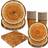 Shein Camping Wood Grain Slice Dinnerware Set