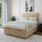 Bedmaster Linen Ottoman Divan Base And Lined Headboard Super King Continental Bed