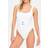 KBX KBX Swim Crinkle Swimsuit - White