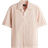 H&M Regular Fit Cotton Resort Shirt - Red/Pink Striped