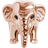 Christina Elephant Charm - Rose Gold/Sapphires