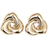 PrettyLittleThing Interlock Swirl Stud Earrings - Gold