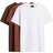 H&M Regular Fit T-shirt 3-pack - White/Brown