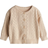 H&M Mönsterstickad Kofta I Bomull - Beige