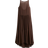 H&M Long Chiffon Dress - Dark Brown