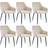 Ebern Designs Esszimmerstuhl-Set Mumtaj Aus Samt Esszimmerstuhl 82cm 6Stk.