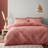 Dunelm Edie & Pillowcase Set - Clay Duvet Cover Red (220x260cm)