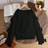 Shein Tween Girls Casual Round Neck Long Sleeve Hollow Out Bow Sweater - Autumn/Winter