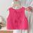 Shein Young Girl Casual Bow Details Loose Backless Tie Textured Fabric A-Line Tank Top - Summer