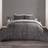 OHS Check Duvet Cover Black (200x200cm)
