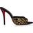 Christian Louboutin Miss Z Ocelot 100 Satin Mule