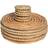 Argon Tableware Round Woven Palm Leaf Placemats & Coasters - Brown Coaster