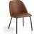 Dunelm Delaney Dining Faux Leather Tan Kitchen Chair 77.5cm