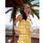 River Island crochet top co-ord in yellow