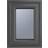 Crystal Grey Upvc Casement Obscure 2P Opening 440 mm x 610 mm PVC Top Hung Window