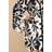 H&M Trumpet-Sleeved Tunic Dress - Vit/Svartblommig