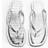 H&M Dam - Silver Flip-Flops - Silver
