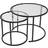 Linento Sofabordssæt Aurum Double Small Sort Sofabord 2stk
