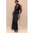 PrettyLittleThing Satin Cowl Neck Drape Maxi Dress - Black