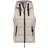 Sublevel Ladies Short Quilted Vest - Beige